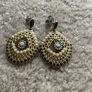 Lia Sophia gem dangle earrings